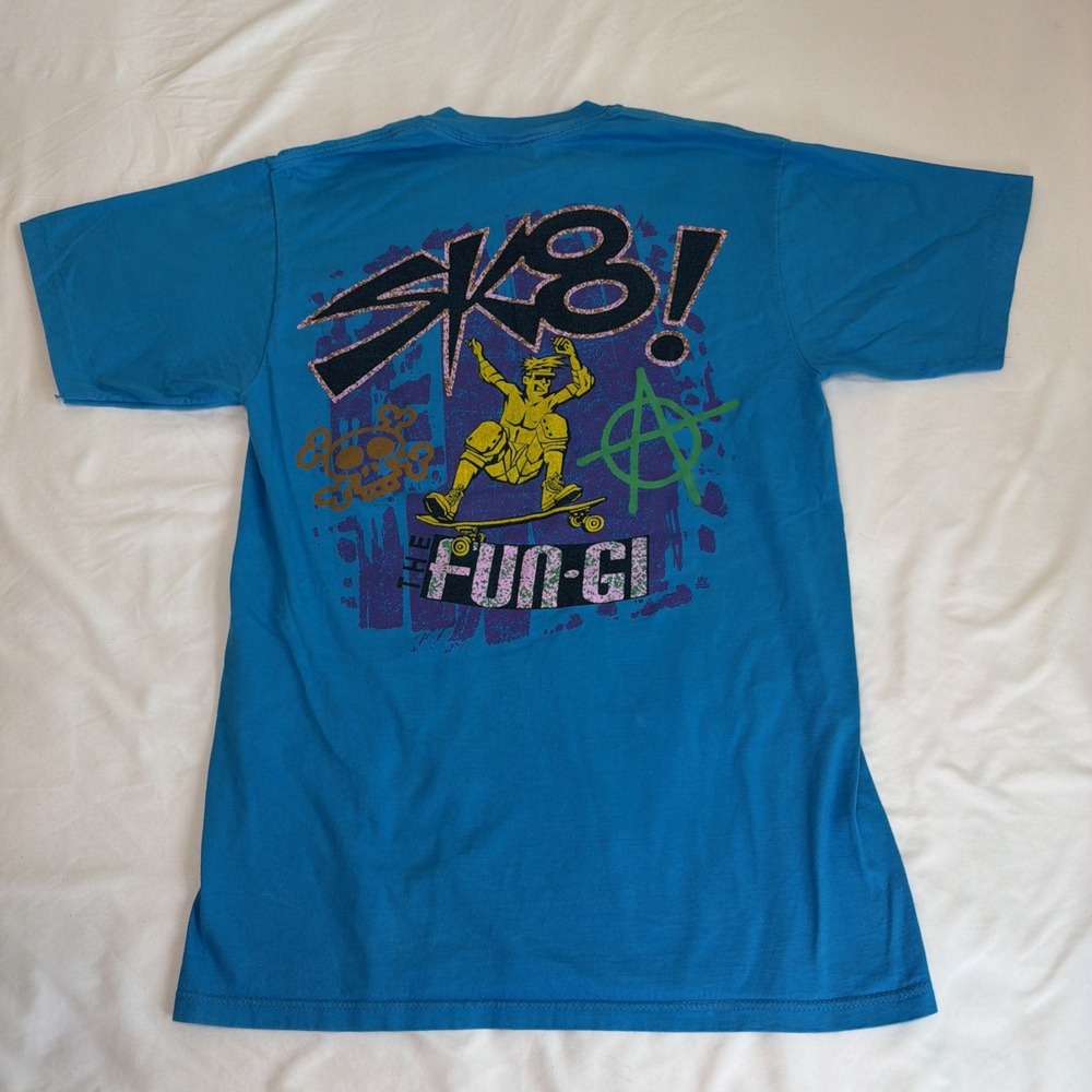 Vintage The Fun-Gi 80s Tshirt Sz L Jerzees LSJ Sportswear 1988 Single Stitch